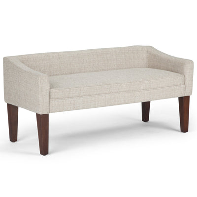 Parris Upholstered Bench - Platinum