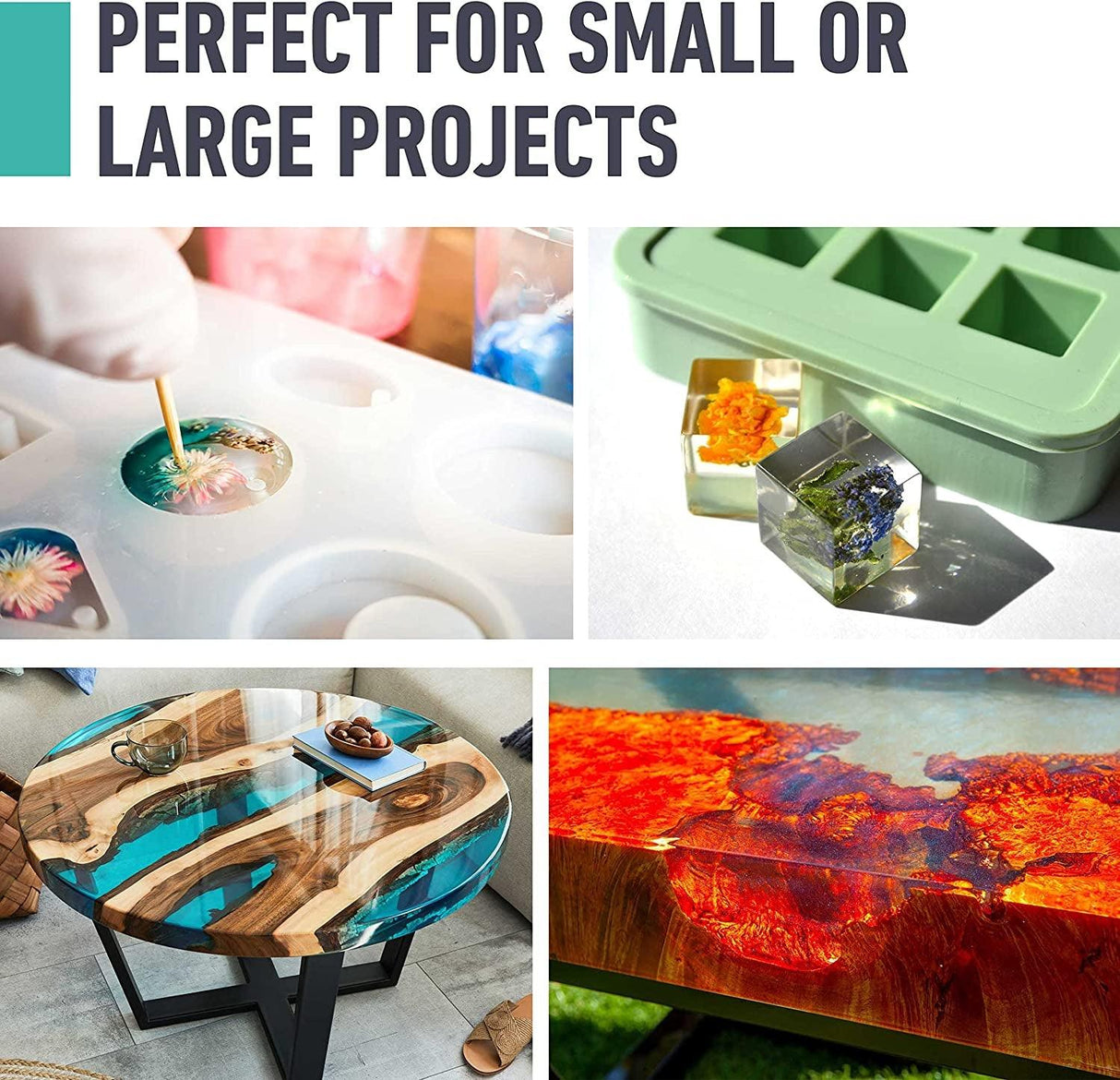 Epoxy Resin Kit, 1 Gallon High-Performance Self-Leveling, Crystal Clear and Ultra-Glossy, Perfect for Table Tops, Crafts WoodArtSupply