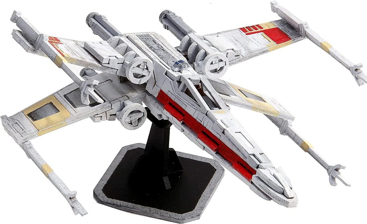 Star Wars X-Wing 3D Wooden Puzzle & Model Kit - Build, Paint & Collect (73 Pieces) WoodArtSupply