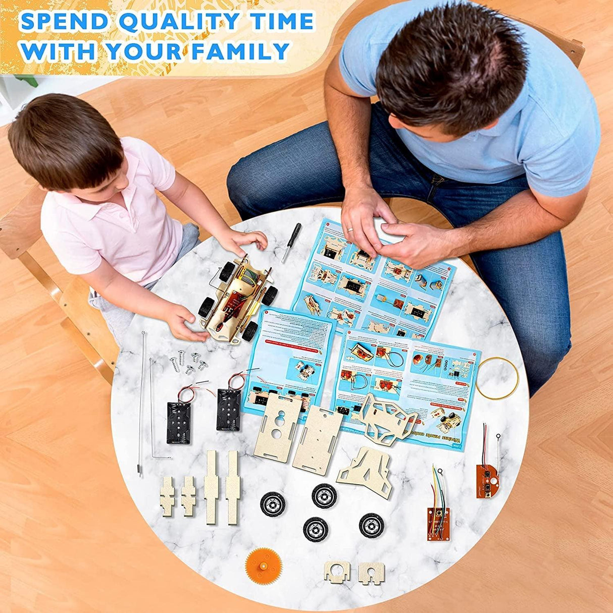 Kids Toys Stem Projects Science Kits Crafts for Kids DIY Model Cars Kit Educational Building Toys WoodArtSupply