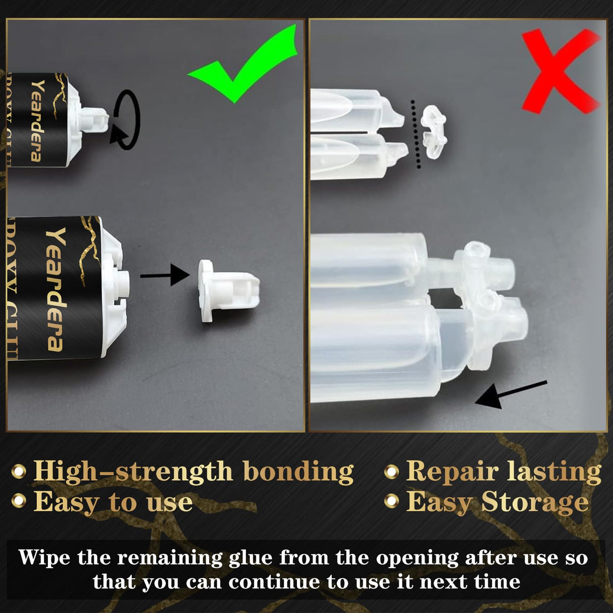 Kintsugi Repair Kit Gold, Gold Glue for Ceramics and Porcelain Repair, Kintsugi Kit Repairs Your Meaningful Ceramics, Perfect for Beginners Restoring Meaningful Gifts Yeardera