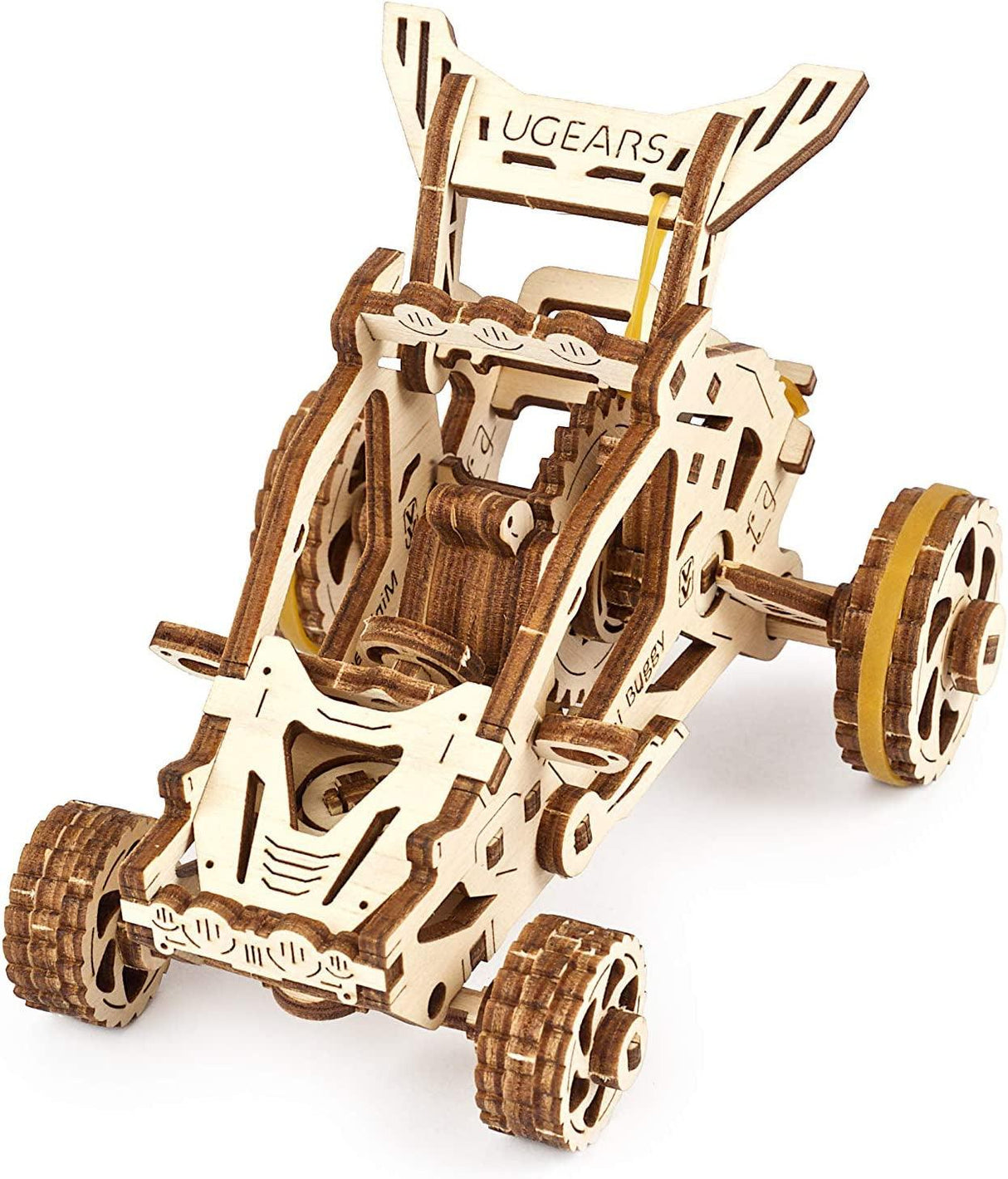 UGEARS Mini Buggy 3D Wooden Puzzle - Easy Self-Assembly Mechanical Model Kit for All Ages WoodArtSupply