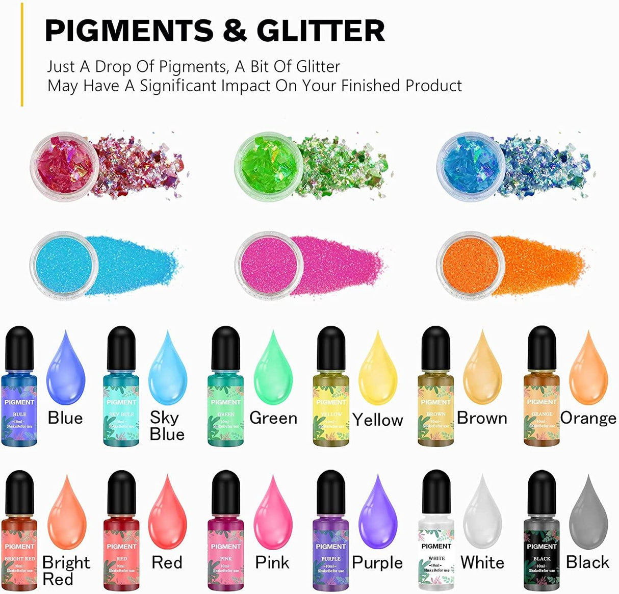 Resin Jewelry Making Kit 240 Pcs Silicone Epoxy Mold Set Keychain Starter Kit Bundle WoodArtSupply