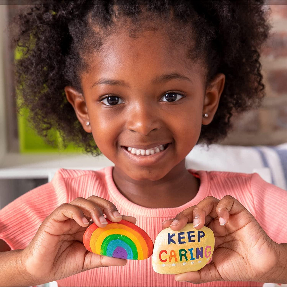 Rock Art Kit Painting Arts and Crafts Kit, 3 Pounds of Rocks and 12 Paints, Great Summer Activity WoodArtSupply