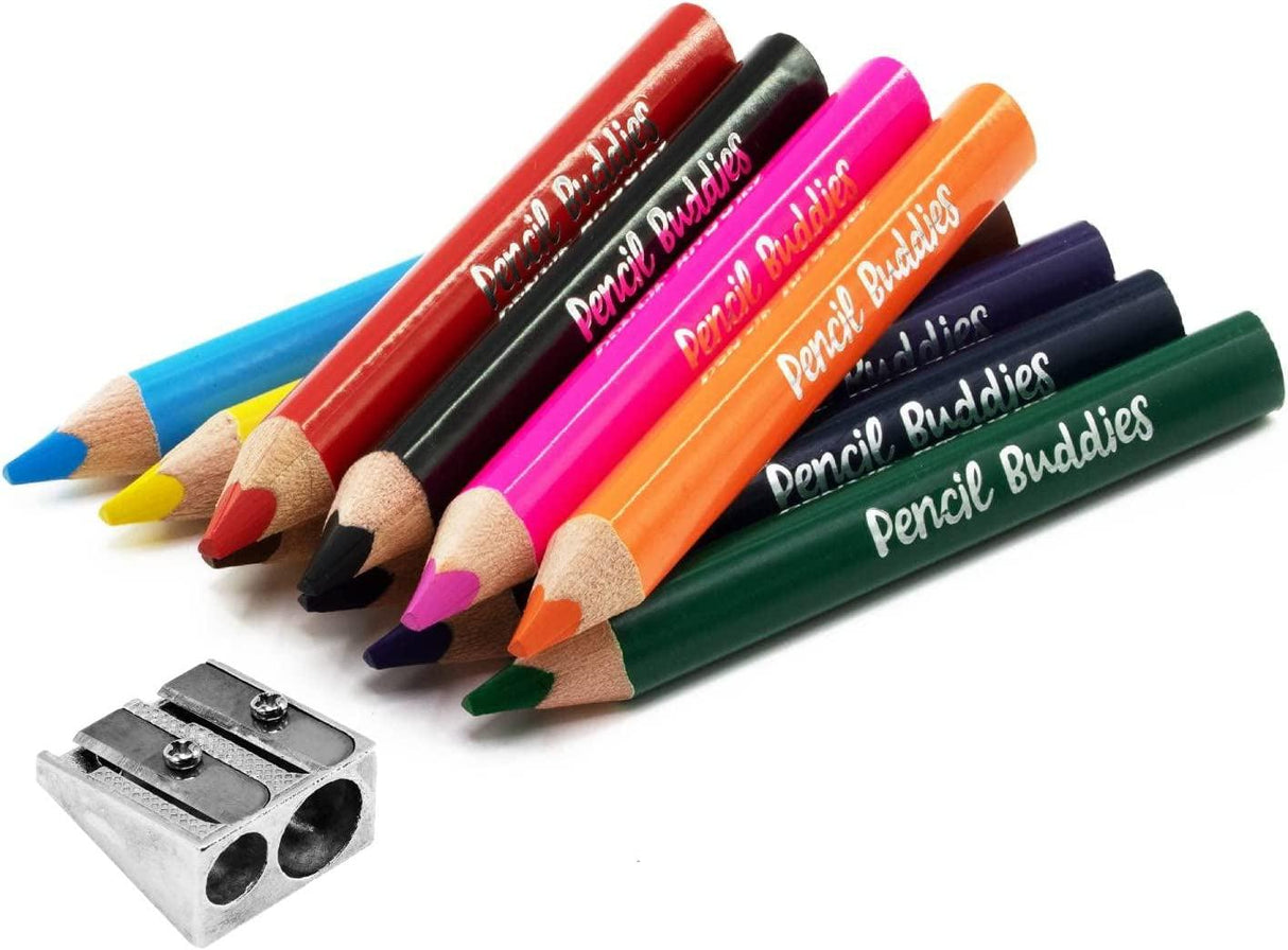 Short Fat Colored Pencils for Kids - 10 Triangle Jumbo Color Pencils WoodArtSupply