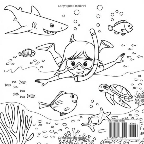 "Sunshine & Seashells β My Big Beach Adventure!": Fun in the sun with palm trees, surfboards, ice cream, and sandy smiles on every page (COZY COLORING BOOK) WoodArtSupply