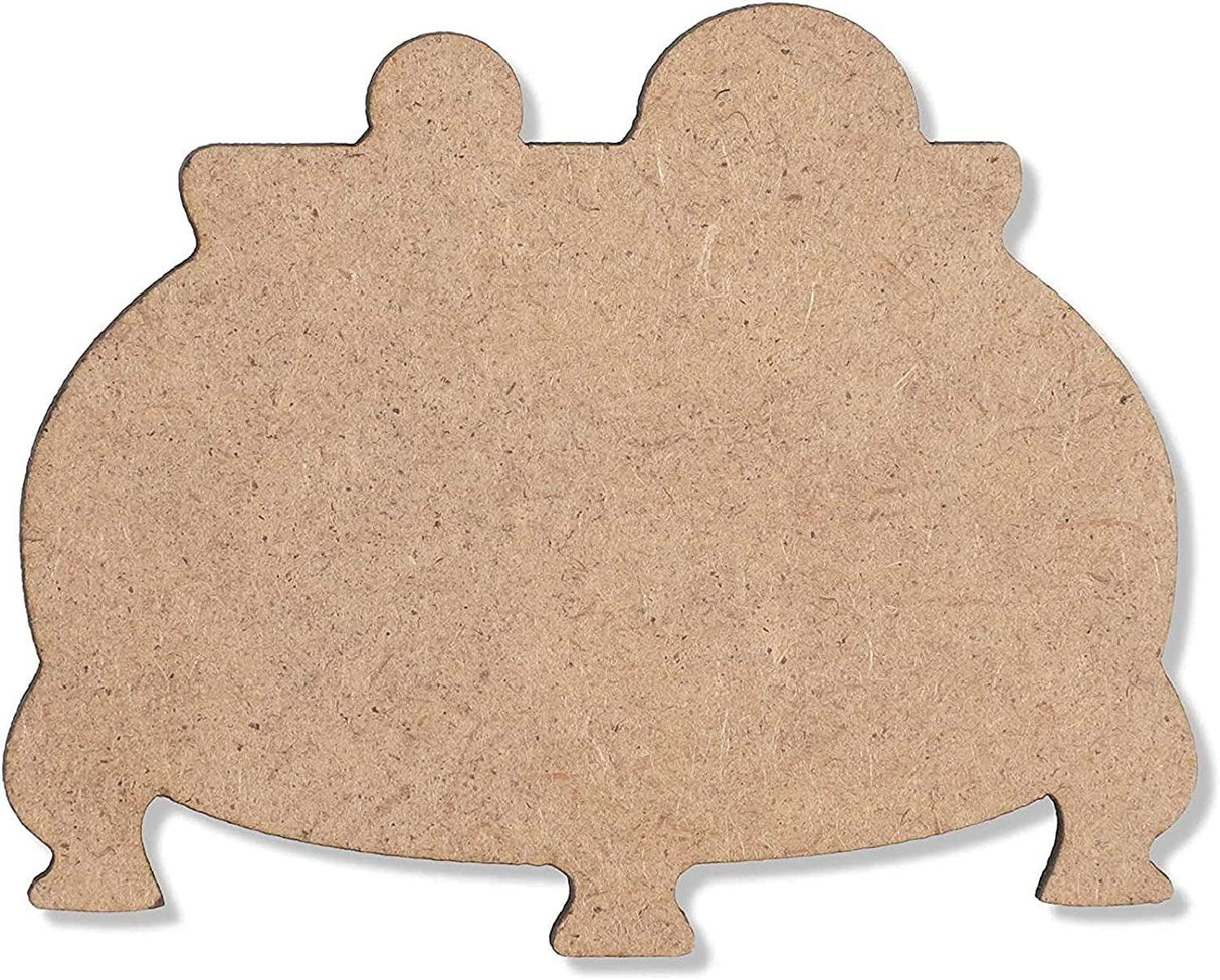 Unfinished Wood Cutouts, Witch Halloween Decorations (24 Pack) WoodArtSupply