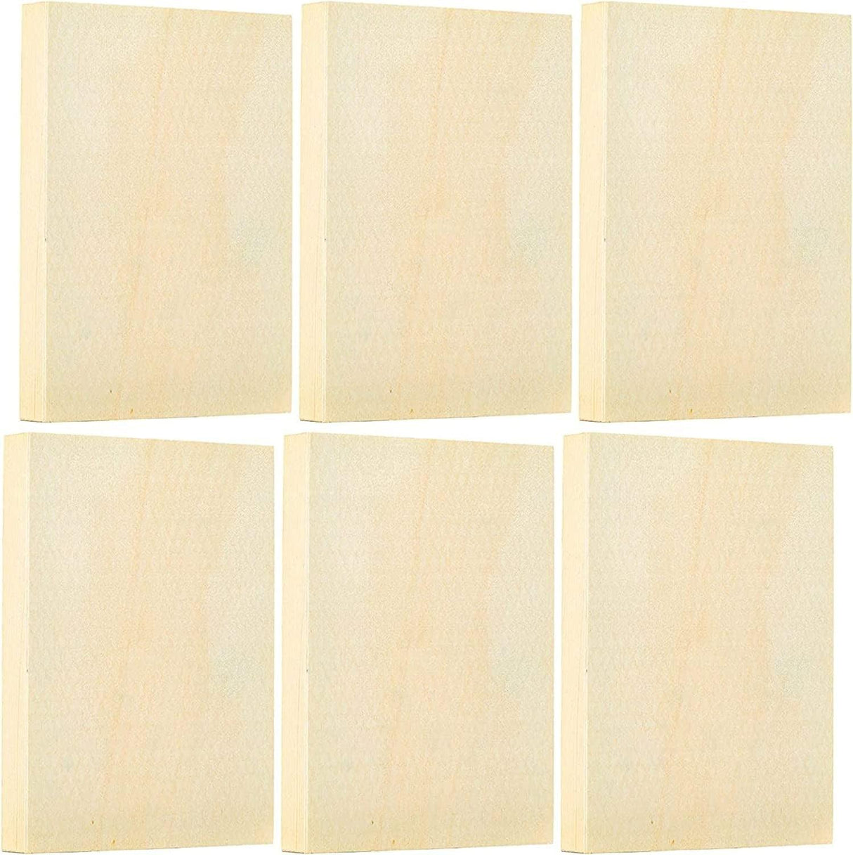 Unfinished Wood Panels for Painting Arts and Crafts (5X7 Inches, 6 Pack) WoodArtSupply