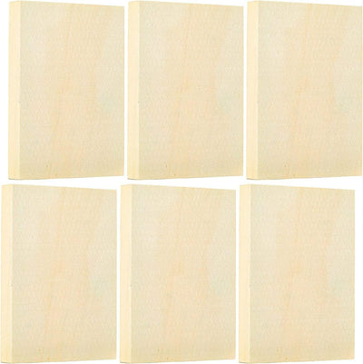 Unfinished Wood Panels for Painting Arts and Crafts (5X7 Inches, 6 Pack)