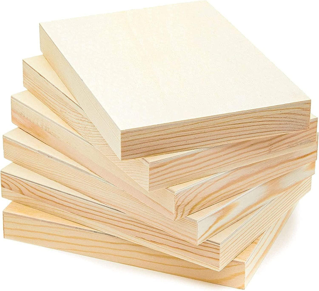 Unfinished Wood Panels for Painting Arts and Crafts (5X7 Inches, 6 Pack) WoodArtSupply