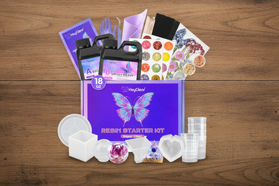 Epoxy Resin Kit for Beginners, 18 oz Clear Casting Resin with Molds, Pigments & Tools for DIY Art and Adult Craft Projects