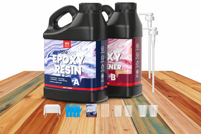 64 oz Crystal Clear Epoxy Resin, Easy 1:1 Mix for Casting, Art, Jewelry & Wood Projects