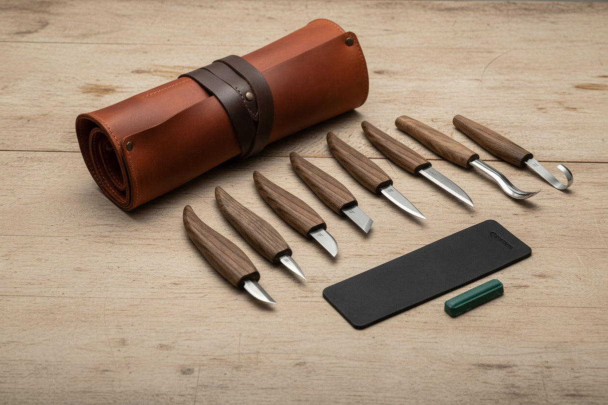 Deluxe Wood Carving Kit – Whittling Knife Set, Spoon Carving Tools & Woodworking Carving Kit WoodArtSupply