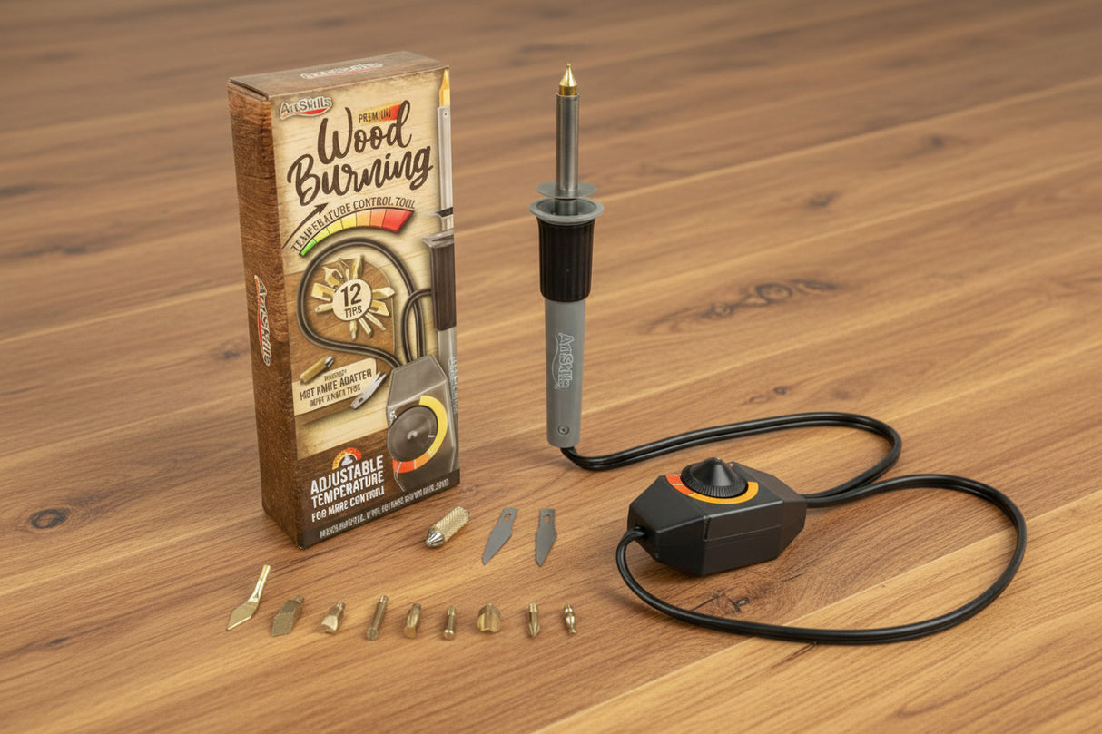 Wood Burning Tool Kit for Adults Teens & Beginners – 16 Piece Complete Woodburning Kit WoodArtSupply