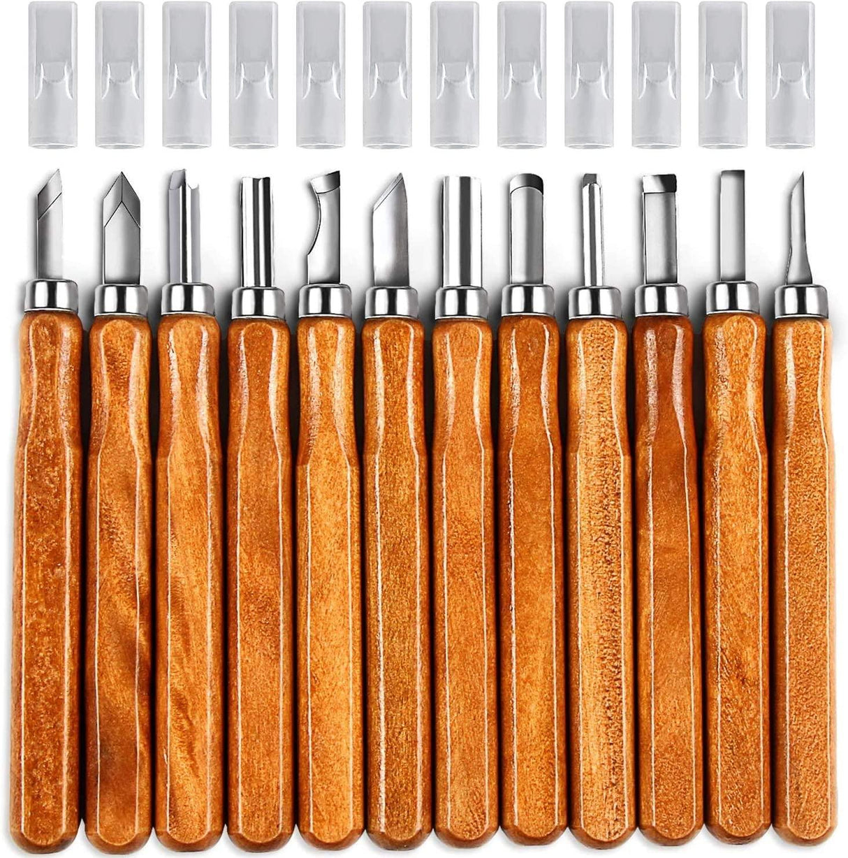 Wood Carving Knife Set - 20 PCS Hand Carving Tool Set for DIY Sculpture Carpenter Experts & Beginners WoodArtSupply