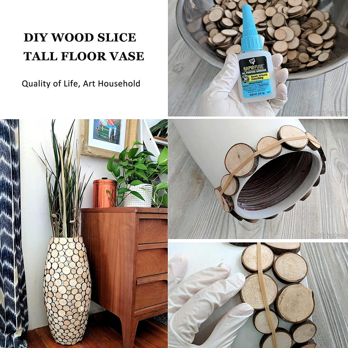 Wood Slices Tiny Log Slices Unfinished Natural 100Pcs Kids Crafts Painting Toys DIY Wedding Home Centerpieces 1.5-2.5Cm WoodArtSupply