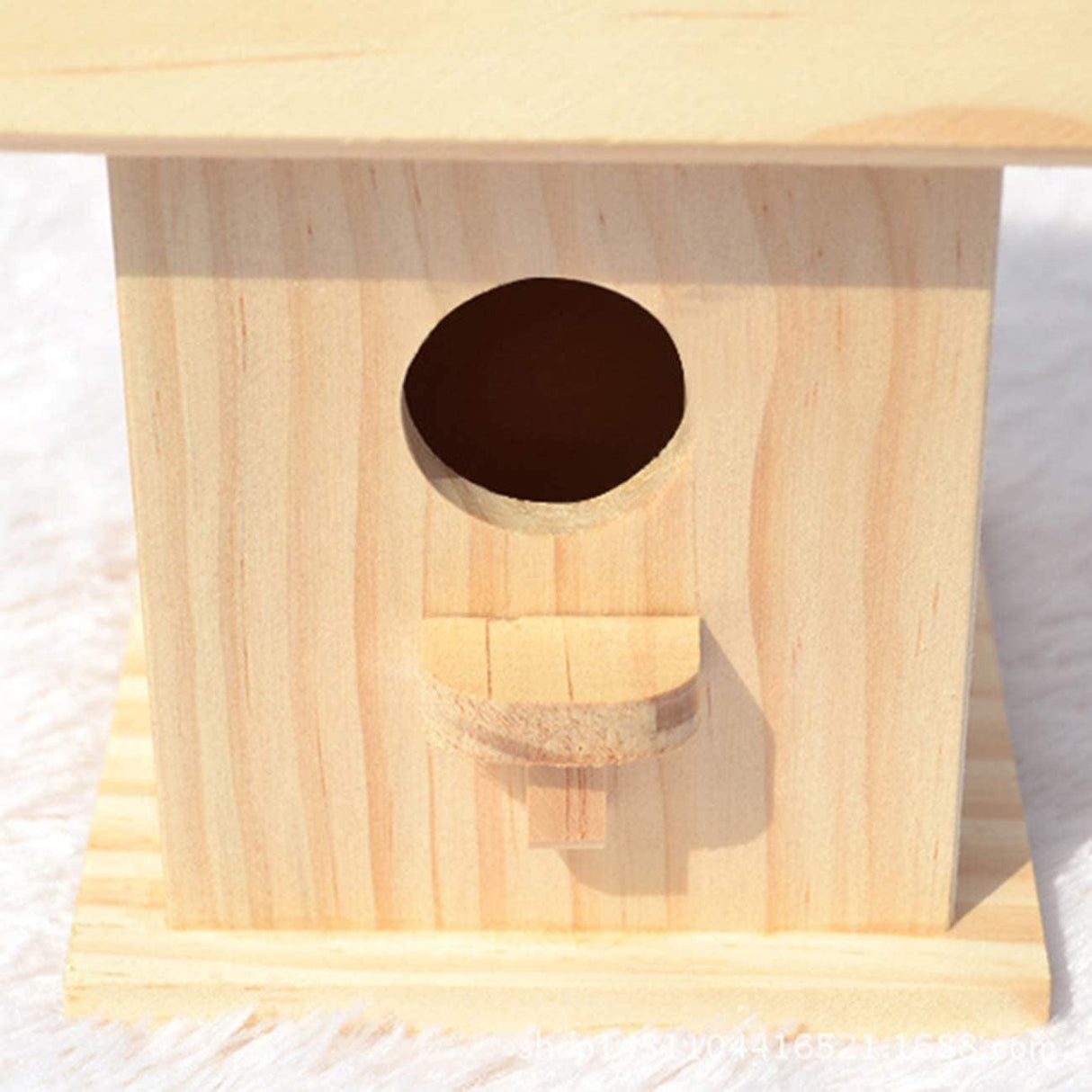 Wooden Birdhouse Creative Wooden Hanging Bird House for Small Bird DIY Birdcage Making or Decoration WoodArtSupply