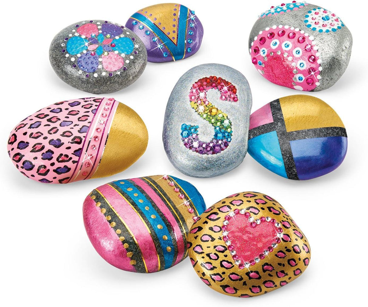 Shimmer ’N Sparkle Metallic Mania Rock Art DIY Kit for Ages 6 and Up WoodArtSupply