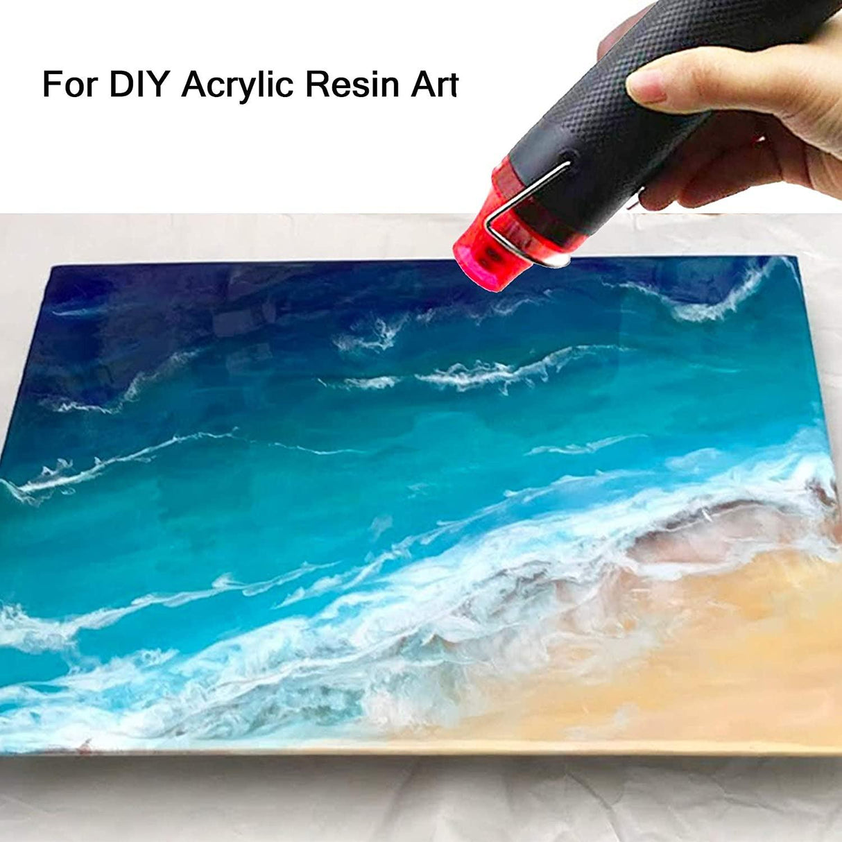 Bubble Removing Tool for Epoxy Resin and Acrylic Art, DIY Glitter Tumblers, Specially-Designed Heat Gun for Making Acrylic Resin Travel Mugs Tumblers WoodArtSupply