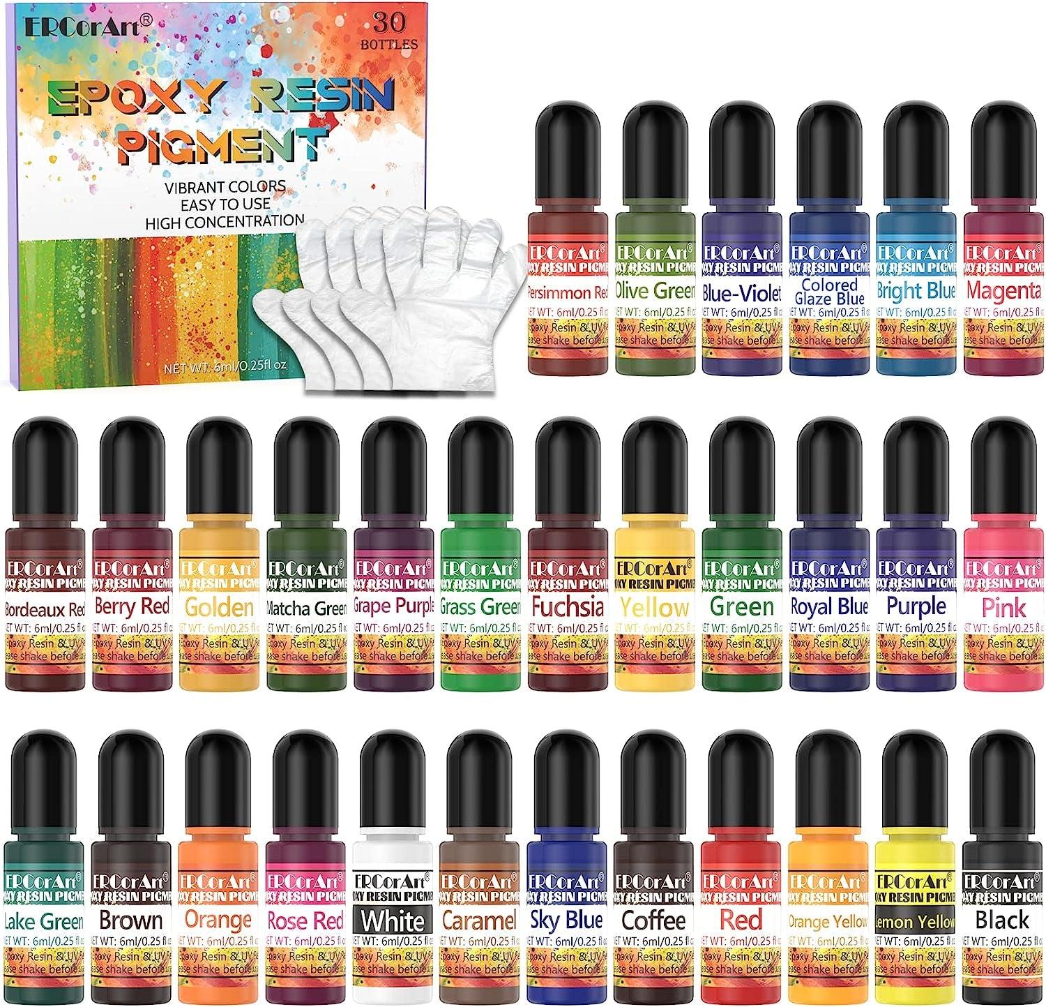 Sig Wong Alcohol Ink Set - 24 Bottles Vibrant Colors High Concentrated  Alcohol-Based Ink, Concentrated Epoxy Resin Paint Colour Dye