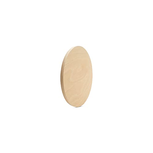 Wood Circle Disc 4 inch Diameter, 1/2 inch Thick, Birch Plywood, Pack of 5 Unfinished Round Wooden Circles for Crafts by Woodpeckers Woodpeckers