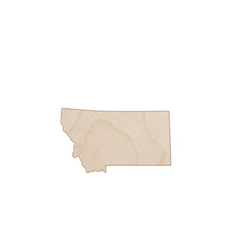 State Map of Montana Wood Craft,Unfinished Wooden Cutout Art,DIY Wood Sign, Inspirational Farmhouse Wall Plaque,Rustic Home Decor for Bedroom Living Arupkeer