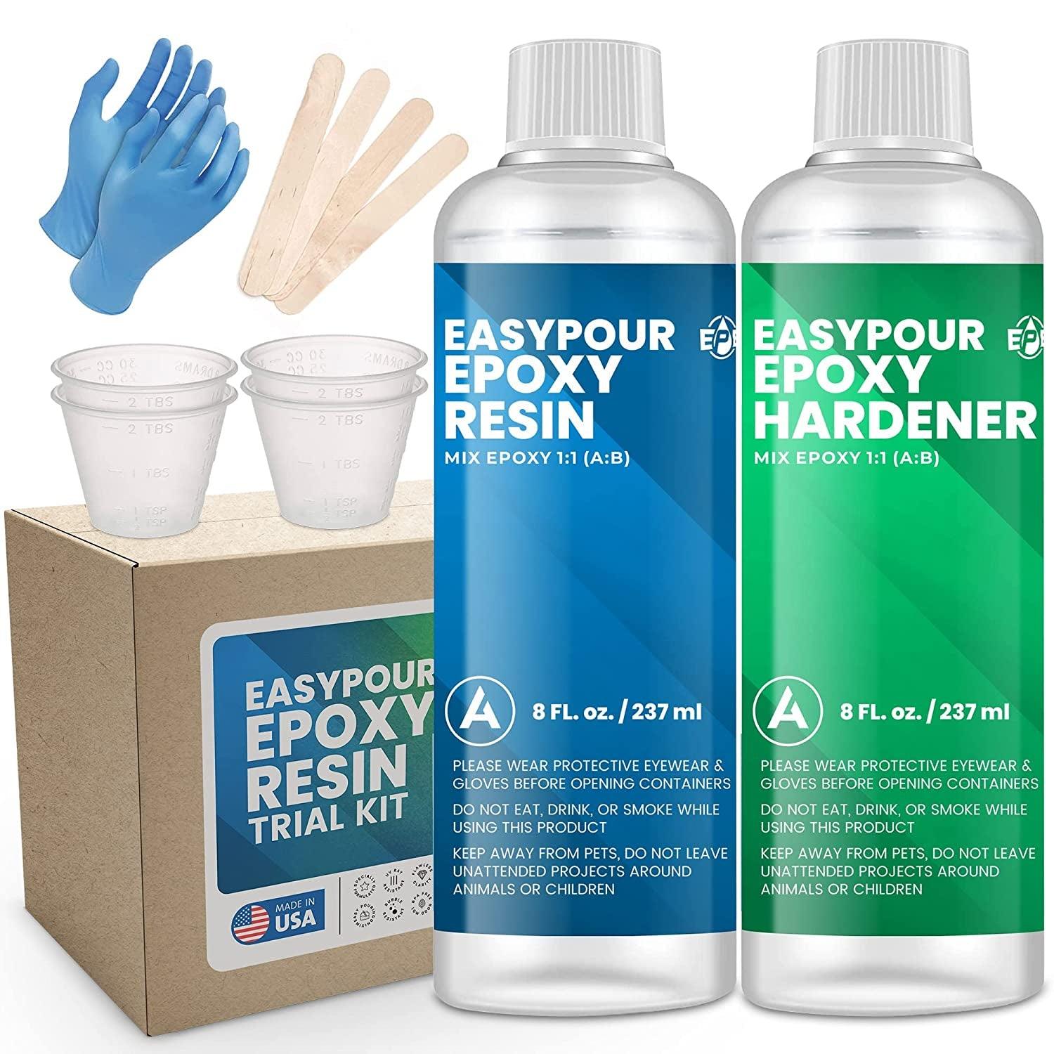 Epoxy Resin 64OZ - Crystal Clear Epoxy Resin Kit - No Yellowing No Bubble  Art Resin Casting Resin for Art Crafts Jewelry Making Wood & Resin  Molds(32OZ x 2) 64 OZ