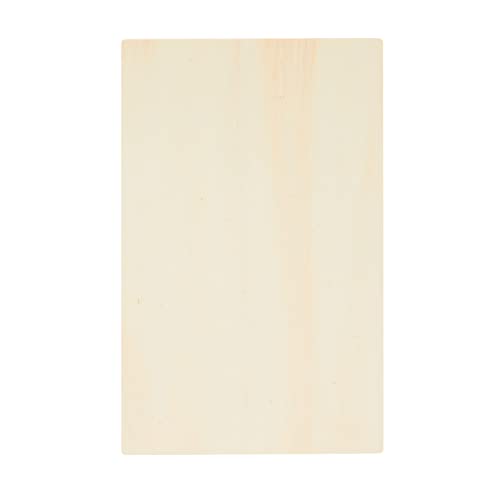 4 Pack Unfinished Rectangular Wood Slices, DIY Rectangle Wooden Boards for Crafts, Painting Signs (15.5 x 9.8 x 0.2 in) Juvale