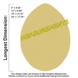 Egg Unfinished Wooden Cutout, Wood Craft, Build-A-Cross Build-A-Cross