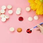 Half Wood Balls Bead Unfinished Natural Split Wood Beads, Natural Split Unfinished Craft Balls, Round Half Wooden Balls Wood Craft Balls(10mm-100pcs) Generic