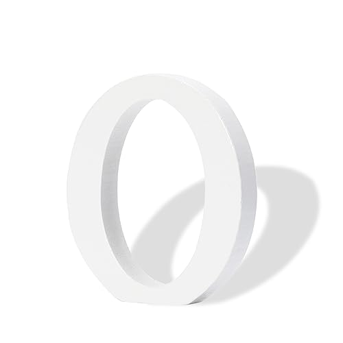 3 Inch White Wood Letters, Unfinished Wood Letters for Wall Decor, Wood Letters for Crafts, Decorative Standing Letters Slices Sign Board Decoration Wolwefa