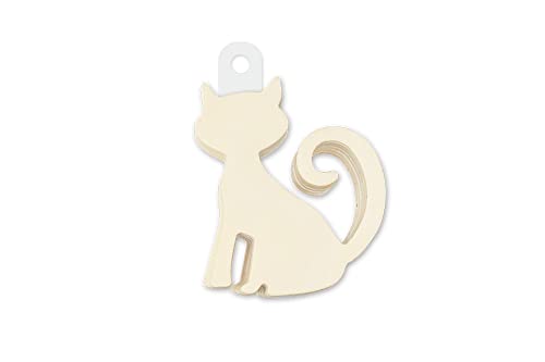 Cat Wood Cutouts - Miniature Shape Natural Unpainted (3 Inches)- Set of 12, Brown (WS224N) Craft Supply