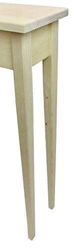 46" Narrow Shaker Sofa Table Unfinished - Tapered Leg Generic