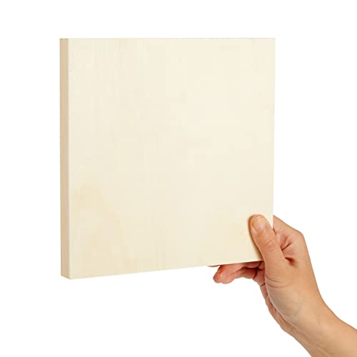 Unfinished 8x8 Wood Canvas for Arts and Crafts, Framed Flat Cradle Panel Boards for Painting Supplies (6 Pack) Juvale