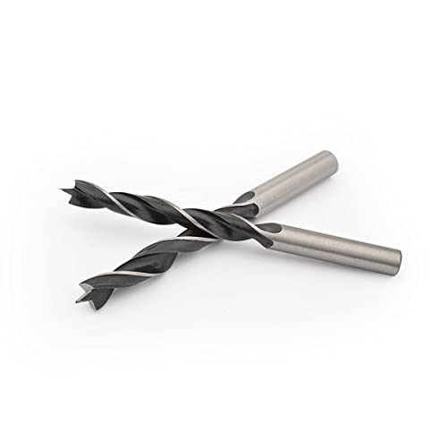 Gunpla 8pcs Wood Drill Bits Set, Carbon Steel Twist Brad Point Drill Bits Woodworking Bore Holes Durable Drilling Tools Kit with Storage Case for Gunpla