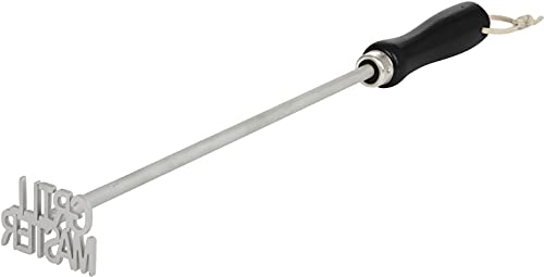 Grillmaster Branding Iron by BBQ Fans - Perfect for Steak, Buns, Wood & Leather BBQ Fans