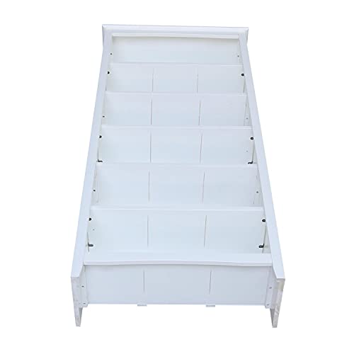 IC International Concepts Shaker Bookcase-72 H- White Bookcase IC International Concepts