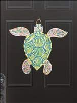 Sea Turtle Cutout Unfinished Wood Nautical Decor Beach House Decor Animal Door Hanger MDF Shaped Canvas Style 3 Diverse Woodworking