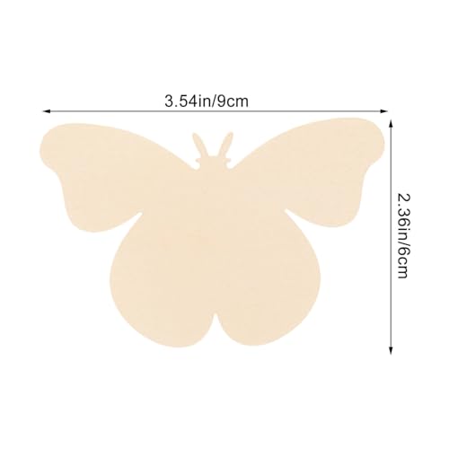 Sewroro 27pcs Unfinished Wooden Butterfly Blank Wood Butterfly DIY Blank Butterfly Shape Ornaments for DIY Painting Crafts Sewroro