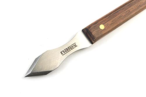 Narex Dual Bevel Marking Knife Stainless Steel Blade Rosewood Handle Finger Indents (0.060" Thick Blade) Narex