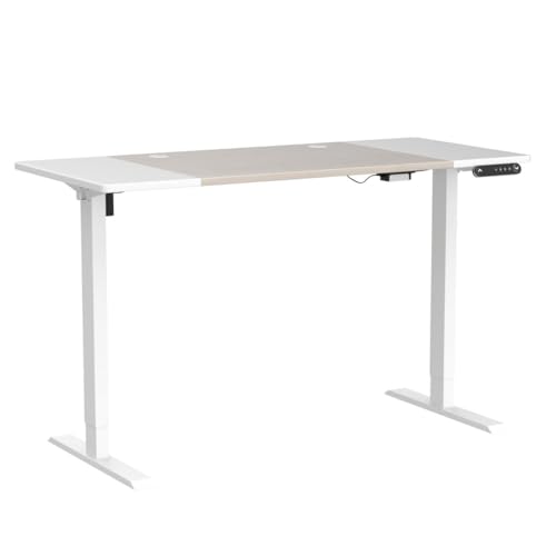 Radlove Electric Height Adjustable Standing Desk, 63x 30 Inches Stand Up Desk Workstation, Splice Board Home Office Computer Standing Table Ergonomic Radlove