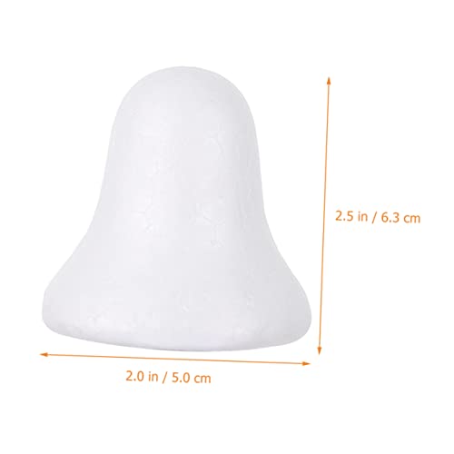 KALLORY 160 pcs Ring The Bell Unfinished Christmas Hanging Pendant Model Hanging Bell Graffiti Lovely Christmas Pendants Decorations for Home KALLORY