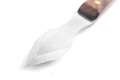 Mikov V2003010 Thin Blade Dual Bevel Marking Knife with Finger Indents 0.060-Inch-Thick Blade 1/2 Inch Wide 1-7/8 Long with Rosewood Handle Stainless Mikov
