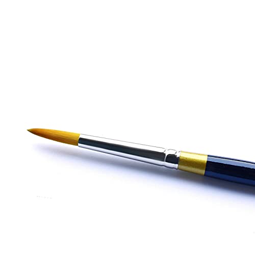 KINGART Original Gold Series Premium Golden Taklon Multimedia Artist Brushes, Painting Tools for Oil, Acrylic, Watercolor and Gouache, Gift Box, Set KINGART