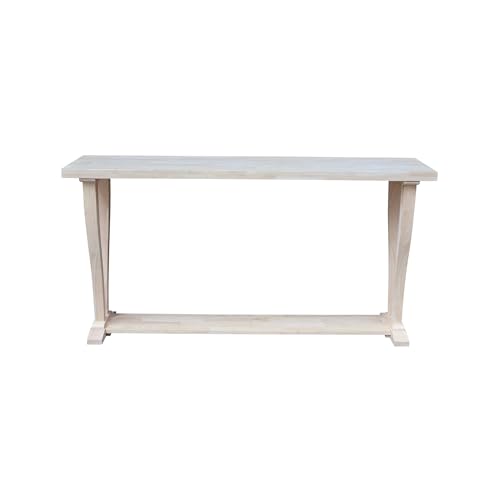 International Concepts LaCasa Console Table, Unfinished International Concepts