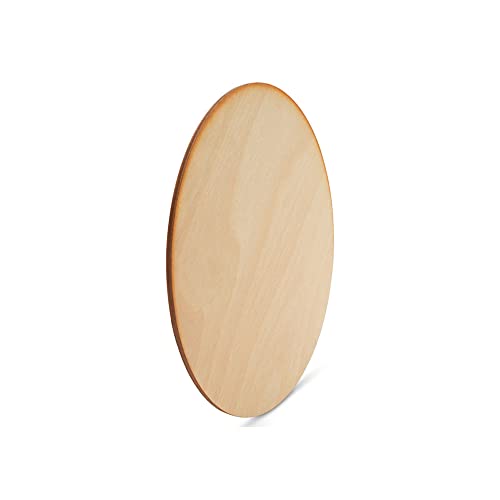 Unfinished Circles 5 inch, 1/8 Inch Thick, Pack of 5 Round Discs with Rustic Burnt Edges for Christmas Tree Decor, by Woodpeckers Woodpeckers