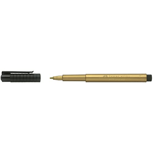 Faber-Castel FC167397T Pitt Artist Metallic Pen, 1.5mm, Bullet, Gold Faber-Castell