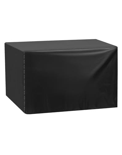 QWORK Universal Planer Dust Cover, Table Saw Cover, Miter Saw Cover, Protect Against Sawdust and Wood Chips, 28.3" x 24.4" x 19.6", Black, Fits Most QWORK