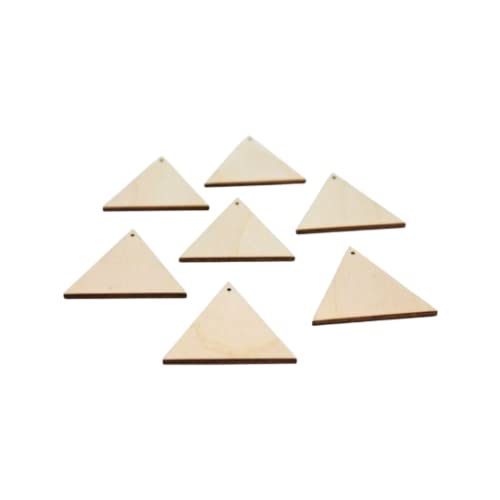 ALL SIZES BULK (12pc to 100pc) Unfinished Wood Laser Cutout Triangle Dangle Earring Jewelry Blanks Shape Crafts Made in Texas Texan Wood Crafts