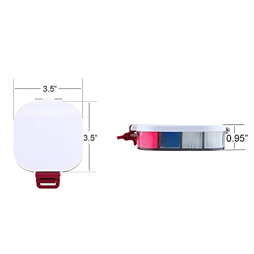 Transon Airtight Paint Storage Palette Box 16 Wells Fuchsia Color TRANSON